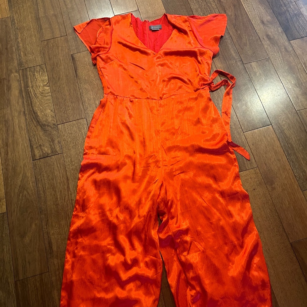Beautiful and never worn ruby red romper from Anthropologie